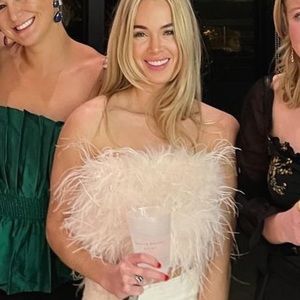 LaMarque - Zaina Ostrich Feather Bustier Top - XS